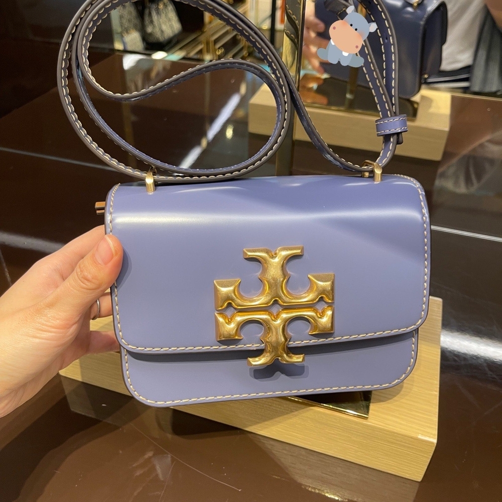 Tory Burch Small Eleanor Convertible Shoulder Bag Dark Lotus - Picture 1 of 9